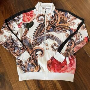 IMP Imperious Paisley Zip Bomber Jacket Size XL